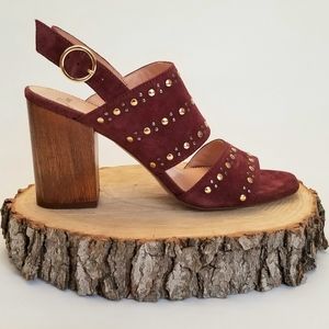 J. Crew Stella Heels In Studded Suede AB076